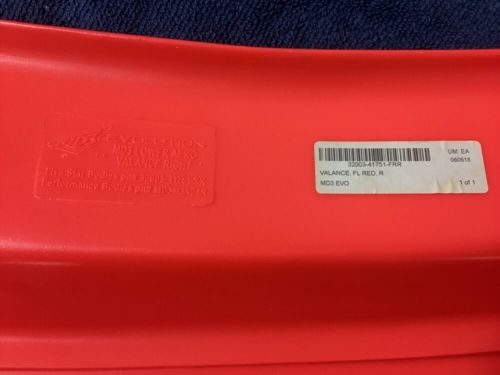 Five Star MD3 EVO Rush Dirt Late Model Lower Valance Full Set Fluorescent Red, US $129.95, image 3