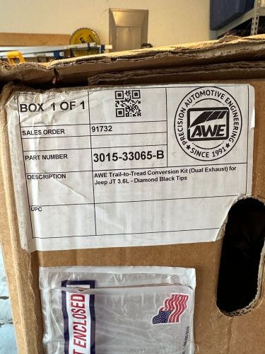 AWE Trail-to-Tread Conversion Kit (Dual Exhaust) for Jeep JT 3.6L-Diamond Black, US $600.00, image 3