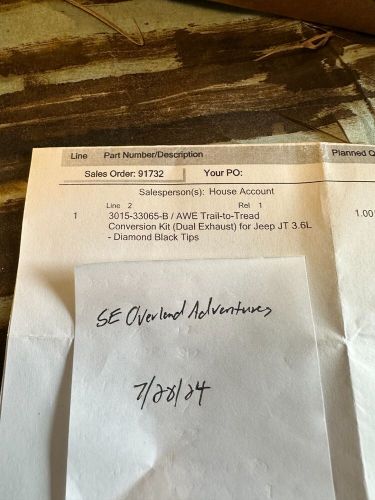 AWE Trail-to-Tread Conversion Kit (Dual Exhaust) for Jeep JT 3.6L-Diamond Black, US $600.00, image 4