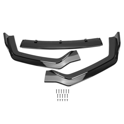 Fits Infiniti Q50 Sport 18-23 Gloss Black PP 3PC Front Bumper Lip Chin Splitter, US $41.00, image 12