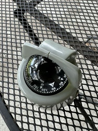 Vintage gray e. s. ritchie explorer marine boat compass boston whaler