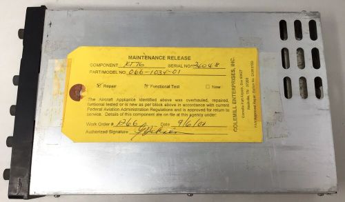 Bendix/king kt-76 tso aviation transponder 066-1034-01 w/enclosure untested