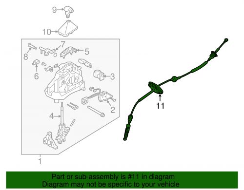 Genuine kia cable 46790-c6100