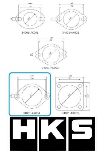 HKS 3 Inch Exhaust Gasket Pair (75mm) 34001-AK004 - For Mitsubishi EVO 4 4G63, US $25.82, image 3