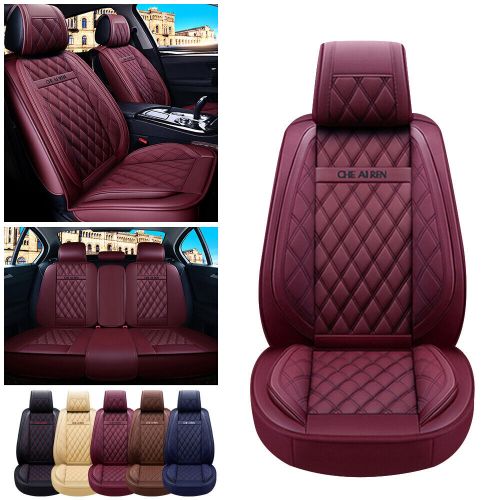 Car Seat Covers 5-Seats Front rear for Hummer PU Leather Cushion MH112 Wine, US $129.00, image 2