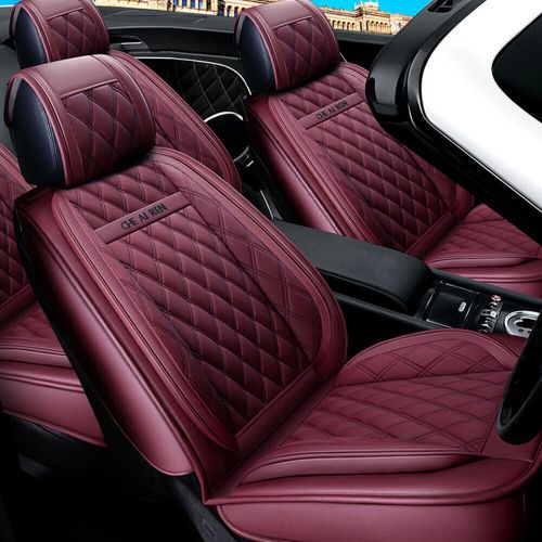 Car Seat Covers 5-Seats Front rear for Hummer PU Leather Cushion MH112 Wine, US $129.00, image 11