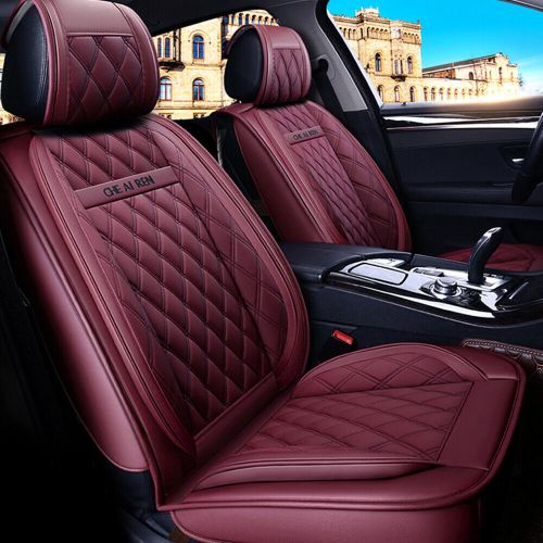 Car Seat Covers 5-Seats Front rear for Hummer PU Leather Cushion MH112 Wine, US $129.00, image 12