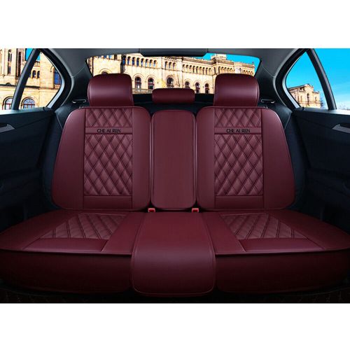 Car Seat Covers 5-Seats Front rear for Hummer PU Leather Cushion MH112 Wine, US $129.00, image 14