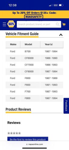 NAPA 2776 Air Filter (Wix 42776) Ford B700 F600 F700 F800 CF6000 CF7000 CF8000, US $48.95, image 3