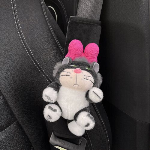 2Pcs Car Seat Belt Shoulder Covers Cute Cat Doll Snoopy Shoulder Pads 22.5CM, US $14.39, image 2