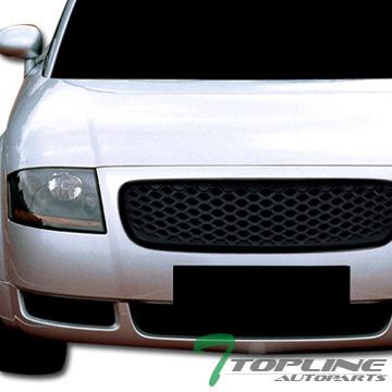 Euro black r-sport badgeless style mesh front hood grill grille 99-06 audi tt