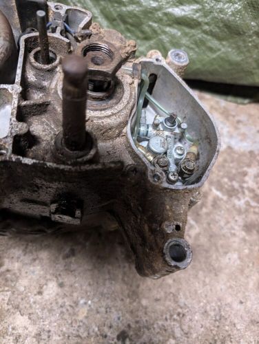 73-77 SUZUKI TS100 TS 100 ENGINE MOTOR CRANKCASE TRANSMISSION CYLINDER PISTON, US $225.00, image 5