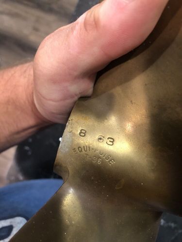 Vintage Chris-Craft 13” Boat Propeller 1014 RH 8 63 EQUI-POISE T-36 1” Shaft, US $179.95, image 9