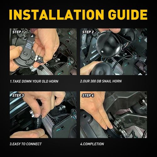 300DB Super Train Horn For Trucks SUV Car-Boat Motorcycles 12V Universal 2SET, US $24.99, image 6