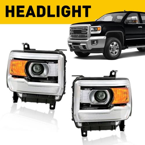 Headlights Assembly FOR 2014-2019 GMC Sierra W/ Projector Driver+ Passenger EXC, US $194.99, image 13