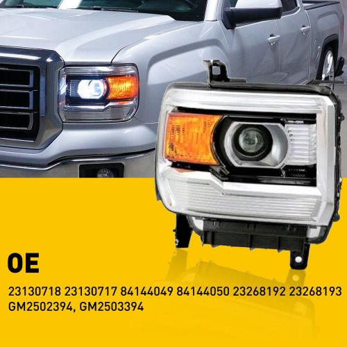 Headlights Assembly FOR 2014-2019 GMC Sierra W/ Projector Driver+ Passenger EXC, US $194.99, image 15