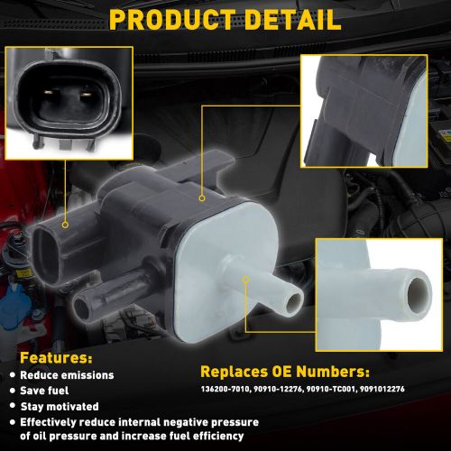 Vacuum switch valve vapor purge solenoid 90910-12276 for scion toyota highlander