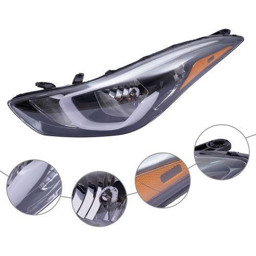 Left Driver Side Front LH Halogen Headlight For Hyundai Elantra 2014 2015 2016, US $90.01, image 4