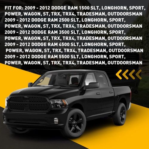 Driver Bottom Seat Leather Cover Replacement for 2009 - 2012 Dodge Ram 1500, US $30.99, image 3