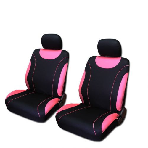 For Mazda New Car Seat Covers Floor Mats Set Black and Pink Flat Cloth, US $50.26, image 3