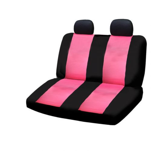 For Mazda New Car Seat Covers Floor Mats Set Black and Pink Flat Cloth, US $50.26, image 4