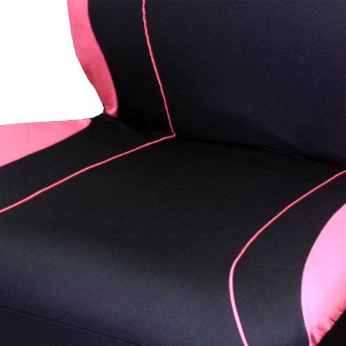 For Mazda New Car Seat Covers Floor Mats Set Black and Pink Flat Cloth, US $50.26, image 6