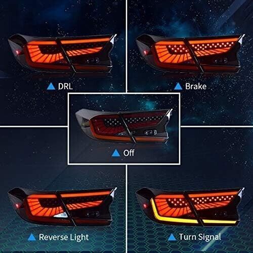 Dynamic Turn Signal LED Tail Lights for Honda Accord - Weather-Resistant Design, US $532.99, image 2