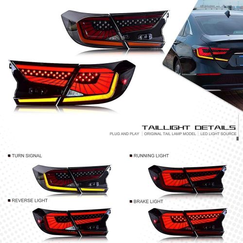 Dynamic Turn Signal LED Tail Lights for Honda Accord - Weather-Resistant Design, US $532.99, image 7