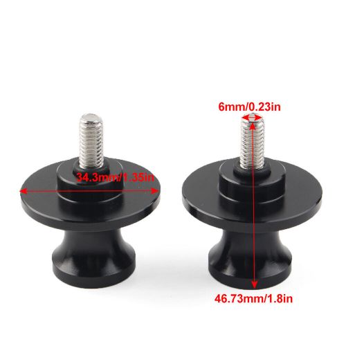 2PCS 6MM Swingarm Spools Sliders Blue For YAMAHA MT-09 FZ09 2013-2022 Motorcycle, US $13.63, image 2