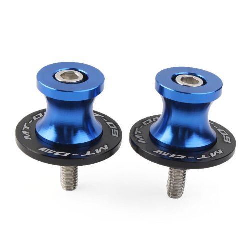 2PCS 6MM Swingarm Spools Sliders Blue For YAMAHA MT-09 FZ09 2013-2022 Motorcycle, US $13.63, image 3