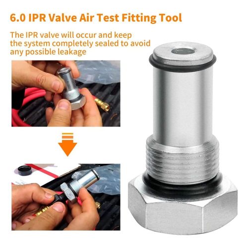 6.0 High Pressure Oil Pump IPR Valve Air Test Fitting Tool + Oil Rail Adapter..., US $40.51, image 2