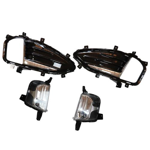 Pair For Ford Edge 2019-2022 LED Front Bumper Fog Lights Lamp w/ Cover Bezel Kit, US $108.97, image 15