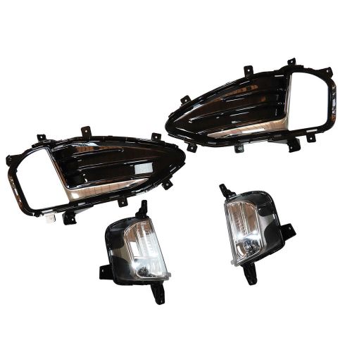 Pair For Ford Edge 2019-2022 LED Front Bumper Fog Lights Lamp w/ Cover Bezel Kit, US $108.97, image 16