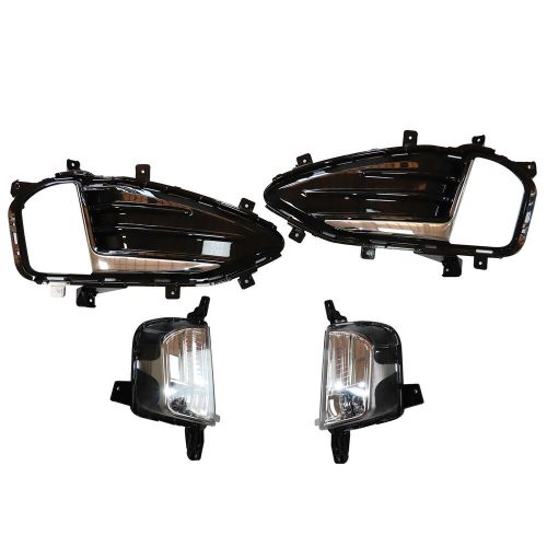 Pair For Ford Edge 2019-2022 LED Front Bumper Fog Lights Lamp w/ Cover Bezel Kit, US $108.97, image 21