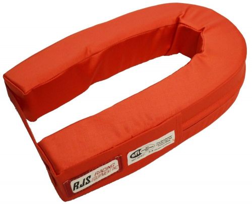 RJS RACING SFI 3.3 HELMET SUPPORT RED HORSESHOE ADULT NECK BRACE 11000504, US $37.99, image 3