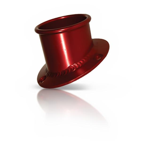 New hmf racing red rd alum turn down style end cap endcap universal for muffler