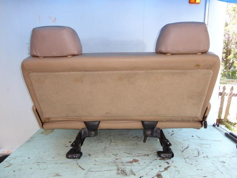 96-00 T&C Caravan Voyager 3rd Row Seat Rear Bench Leather w/Headrests Buckles d, US $180.00, image 4