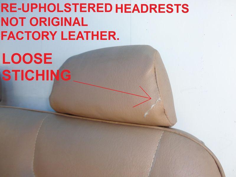 96-00 T&C Caravan Voyager 3rd Row Seat Rear Bench Leather w/Headrests Buckles d, US $180.00, image 7