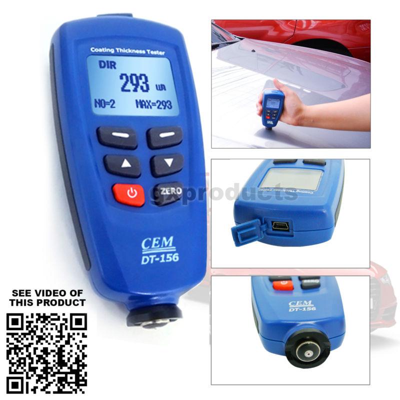 New cem dt-156 f/nf sensor probes paint coating thickness meter 1250um