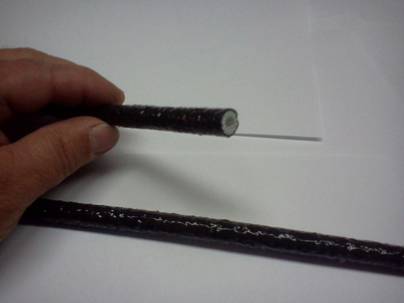 4' of 1/4" black heat shield tubing wires etc. auto car truck boat motorcycle