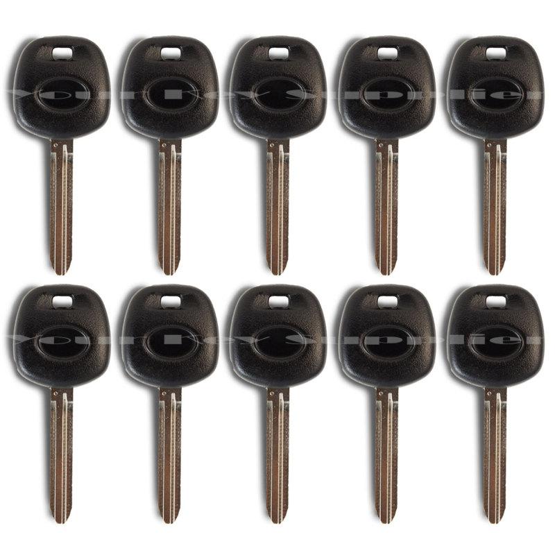10 - new uncut replacement toyota transponder ignition chip car key 4d67