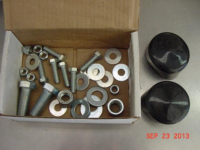 Meyer plow receiver caps & hardware