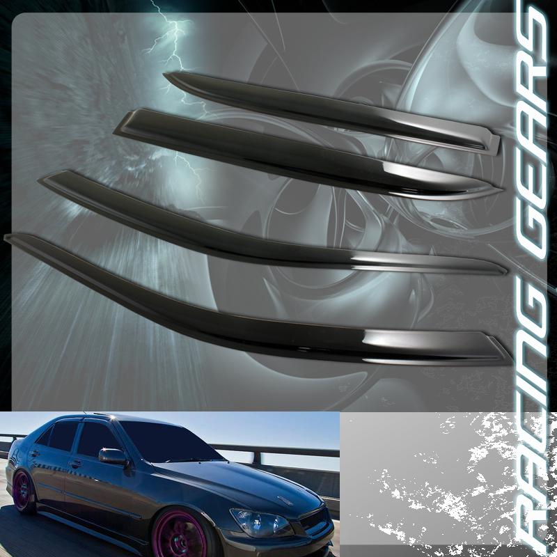 2001-2005 lexus is300 jdm style shield guard sun rain shade door window visor