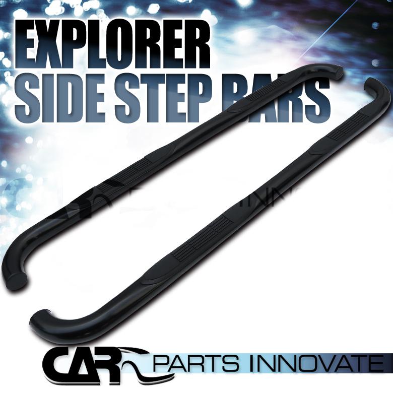 2002-2005 ford explorer 4dr 3" black stainless steel side step nerf bars