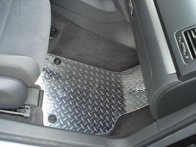 Buy VW Mk5 rabbit GTI jetta aluminum floor mats. Real METAL custom