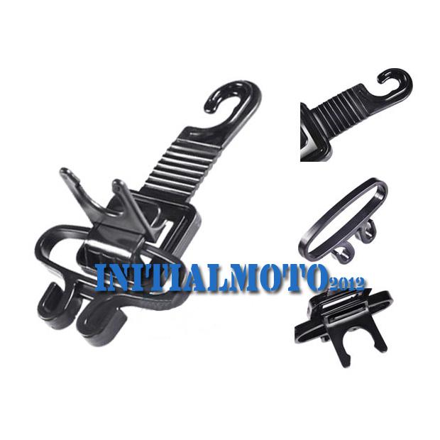 Black plastic multi-function portable car auto hook organizer rear headrest clip
