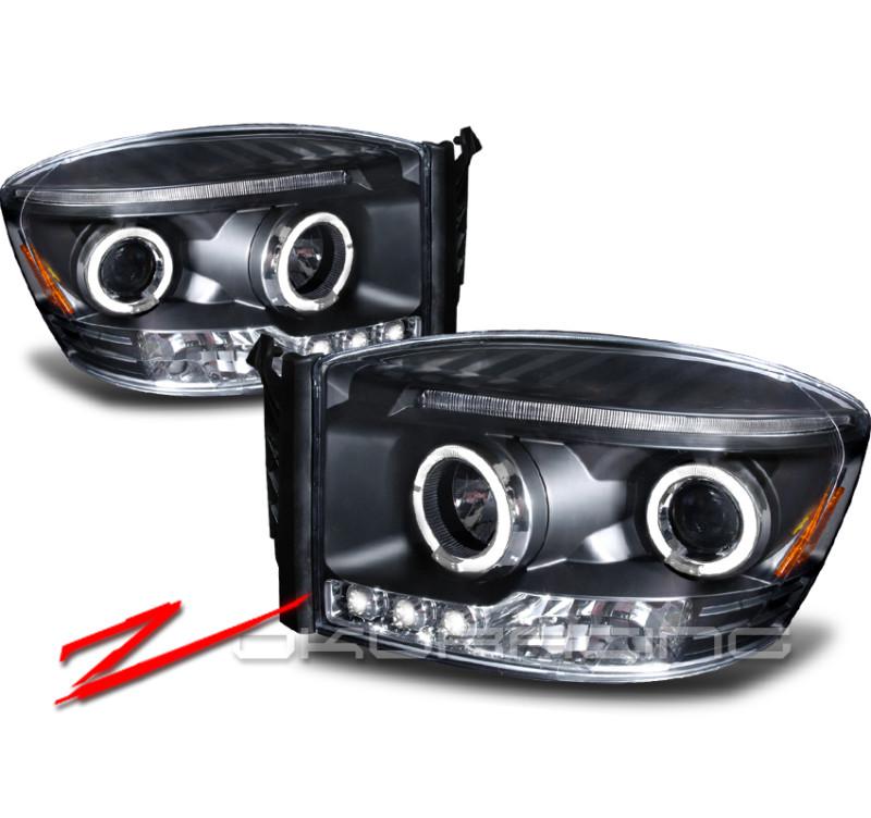 Buy 0608 DODGE RAM 1500 2500 3500 PROJECTOR HEADLIGHTS BLK in Los