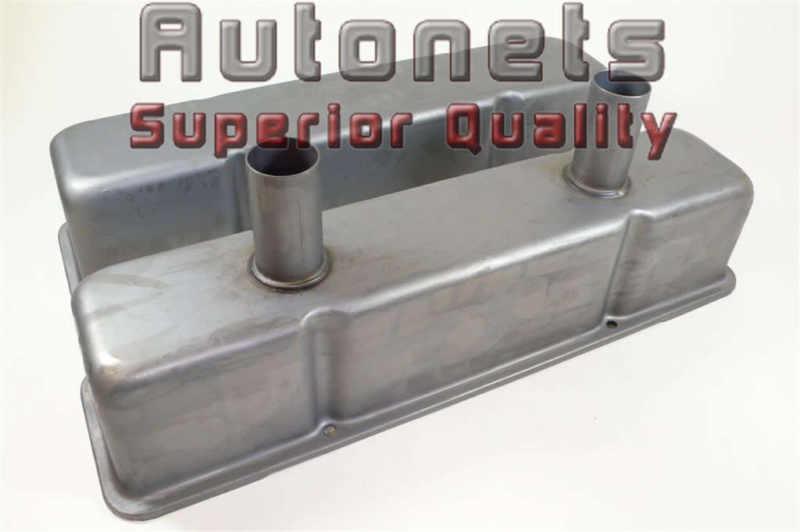 Sbc raw steel chevy circle track racing valve cover 283-350 tall dirt hot rod