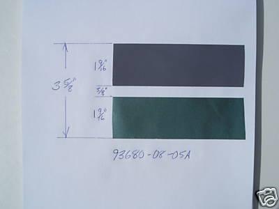 3 5/8" green pinstripe marin boat rv decal 93680-08-05a