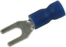 New marpac marine boat vinyl spade forks 16-14 awg #10 blue 7-3195